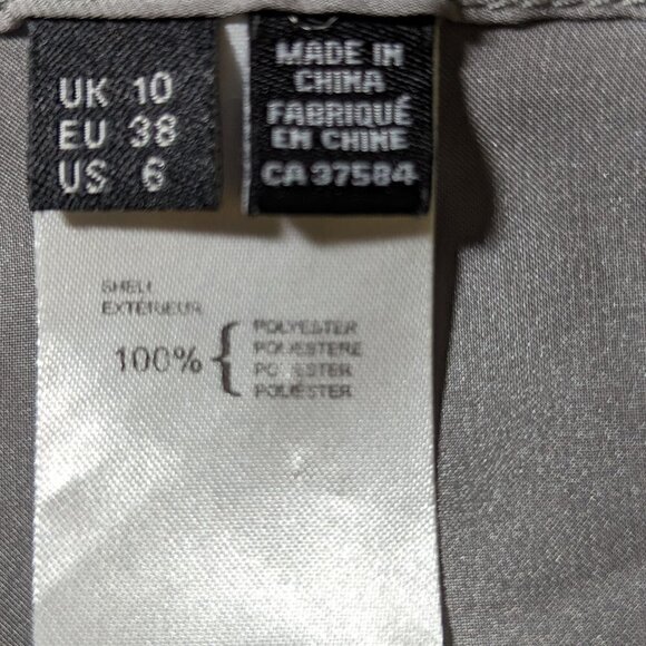 PRINGLE Chrome Gray Satin Blazer Jacket sz 6 - Picture 4 of 6